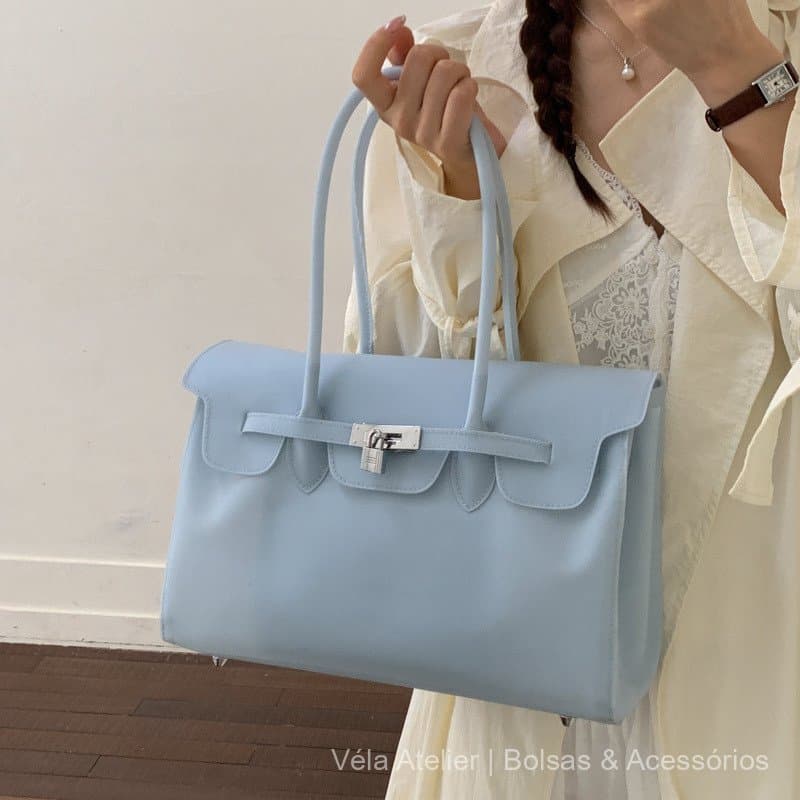 Nova bolsa de mão de couro PU de grande capacidade, sofisticada, elegante, bolsa de ombro única, bolsa moderna e estilos