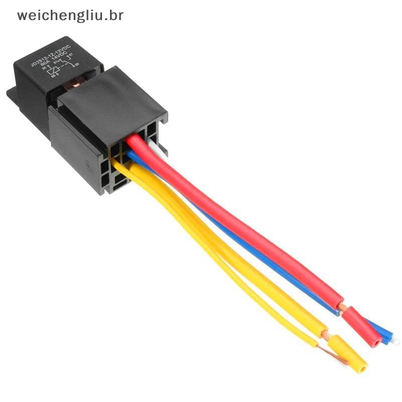 # weicheng À Prova D'água 12V 80A 5Pin DC AMP SPDT Relé De Carro + Soquete Prático Automotivo De Partida Relés Universai