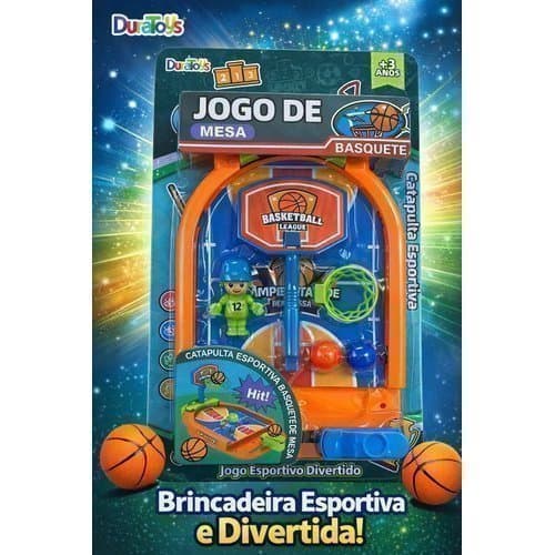 Jogo Basquete Mesa Catapulta Lançador Bolinha Brinquedo