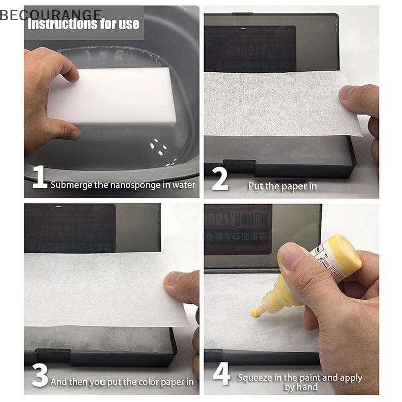 Conjunto De Paleta Úmida BEC Para Modelo De Pintura Acrílica , Bandeja De Retenção De Umidade Com 20 Grades Projetos De