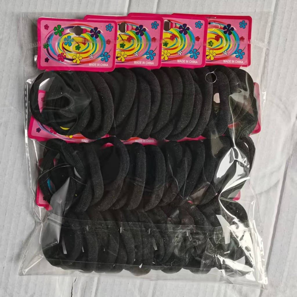 Venda direta de fábrica, comércio exterior transfronteiriço, elásticos de cabelo de marca, 72 peças por pacote, elástico