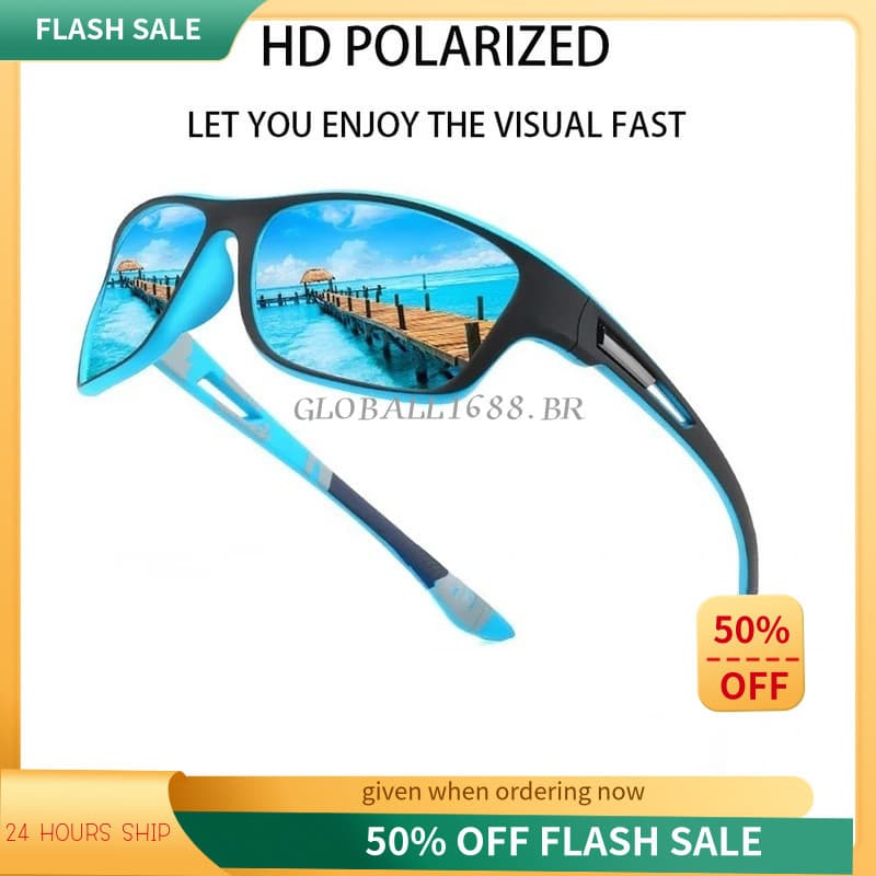 { Estoque Pronto } Óculos De Sol Polarizados Para Pesca Masculino , Feminino , Ciclismo , Direção , Caminhada , Anti-Ref
