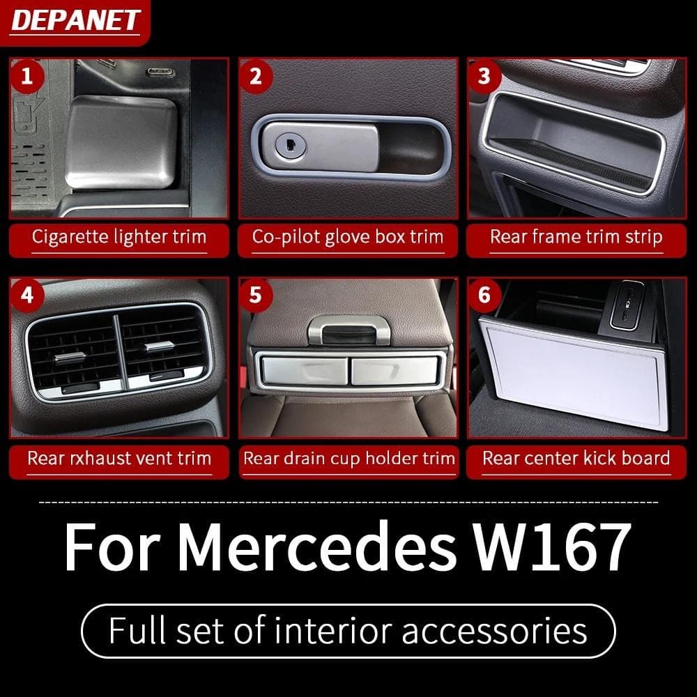Guarnição Para Mercedes 20-2025GLE W167 350 v167 coupe Capa Suprimentos gls x167 450 500e 350d 53 amg Crítica Acessórios