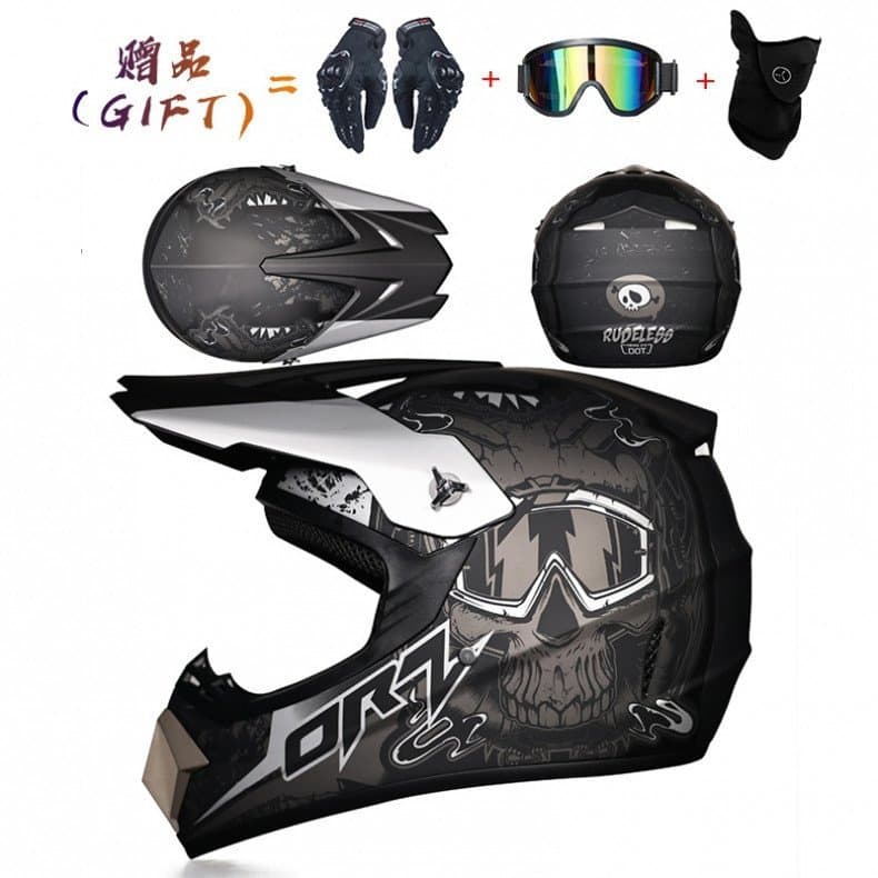Capacete Off-road ORZ-905, Capacete de Motocross para Casal, Capacete Integral para Montanha, Downhill, Estrada e Corrid