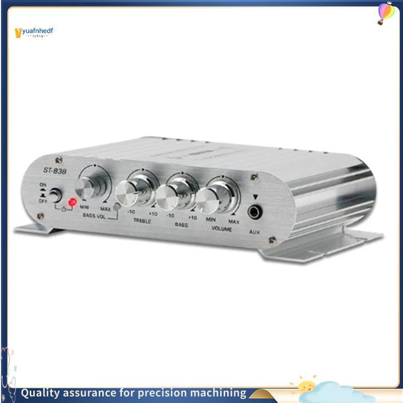 Codedprudenc2 Alto-Falante De Áudio Digital Para Carro Amplificador Estéreo De Luz Azul Home Theater Club Party Music 20