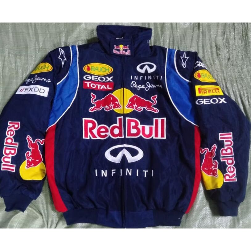 Jaqueta de Beisebol Casual Estampada Red Bull 2024, Manga Longa, Solta, para Motociclistas ZYRW