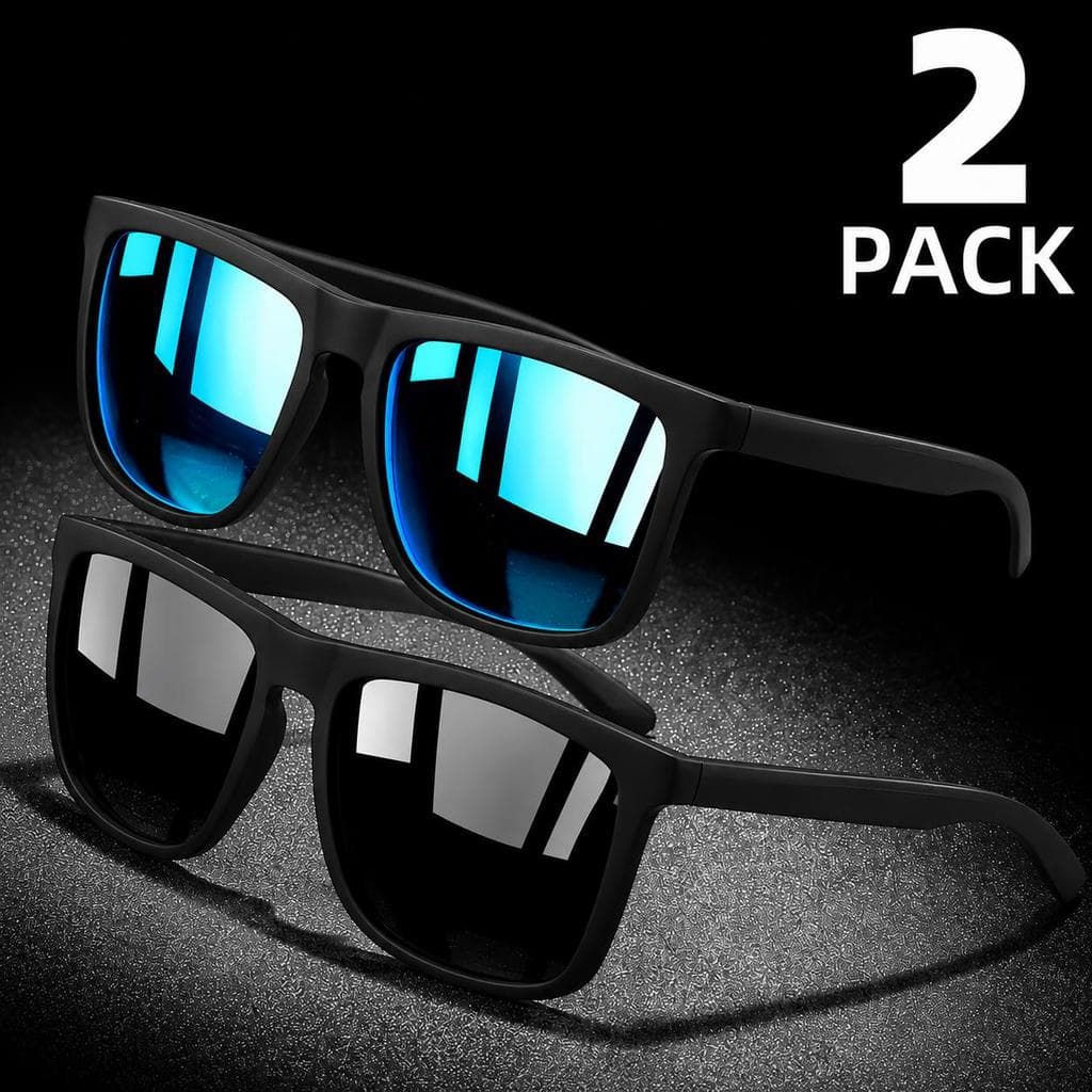Kit Duo Fusion UV400 – 2 Óculos de Sol Masculino Feminino Premium