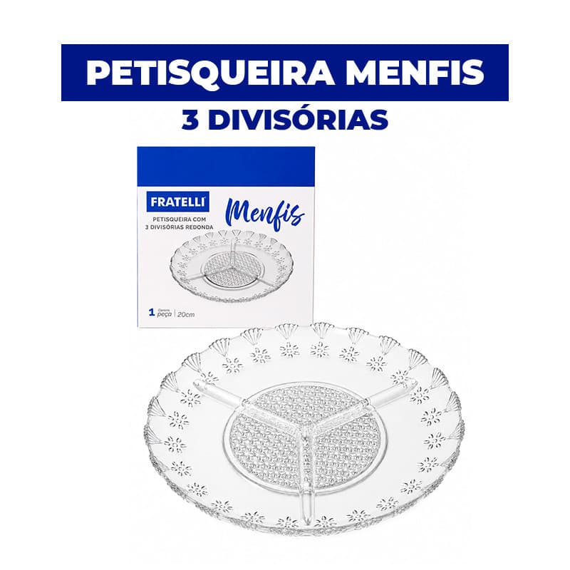 PETISQUEIRA DE VIDRO FRATELLI MENFIS – 3 DIVISÓRIAS