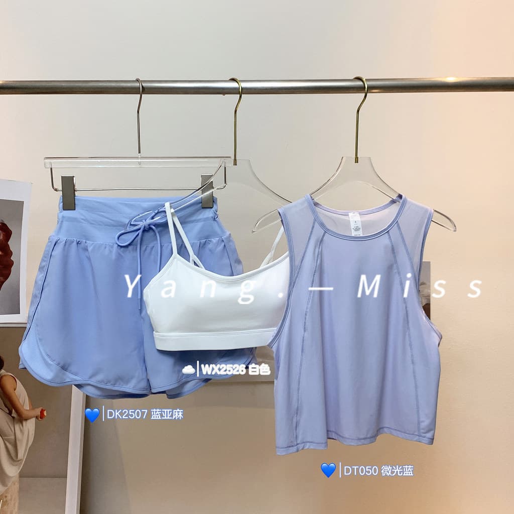Yoga Wear terno de Fitness feminino sem mangas colete esportivo yoga colete falso de duas peças Anti-exposição Shorts de