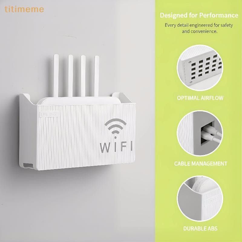 tr Set-top Box Ra Com Caixa De Armazenamento Montado Na Parede TV Roteador Braet Wifi Prateleira Projetor Espaço Organiz