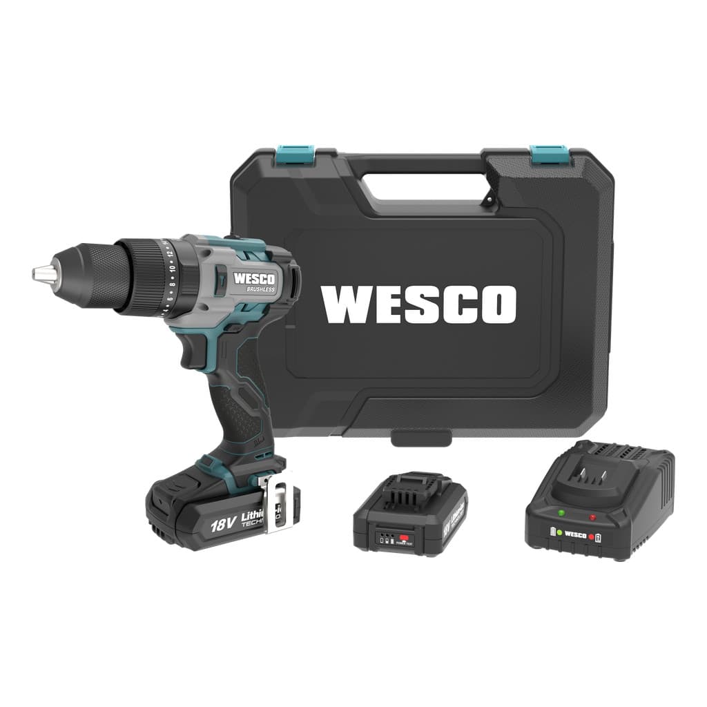 Parafusadeira Furadeira de Impacto Wesco à Bateria 18V 13mm WS2419 Parafusadeira Brushless Wesco