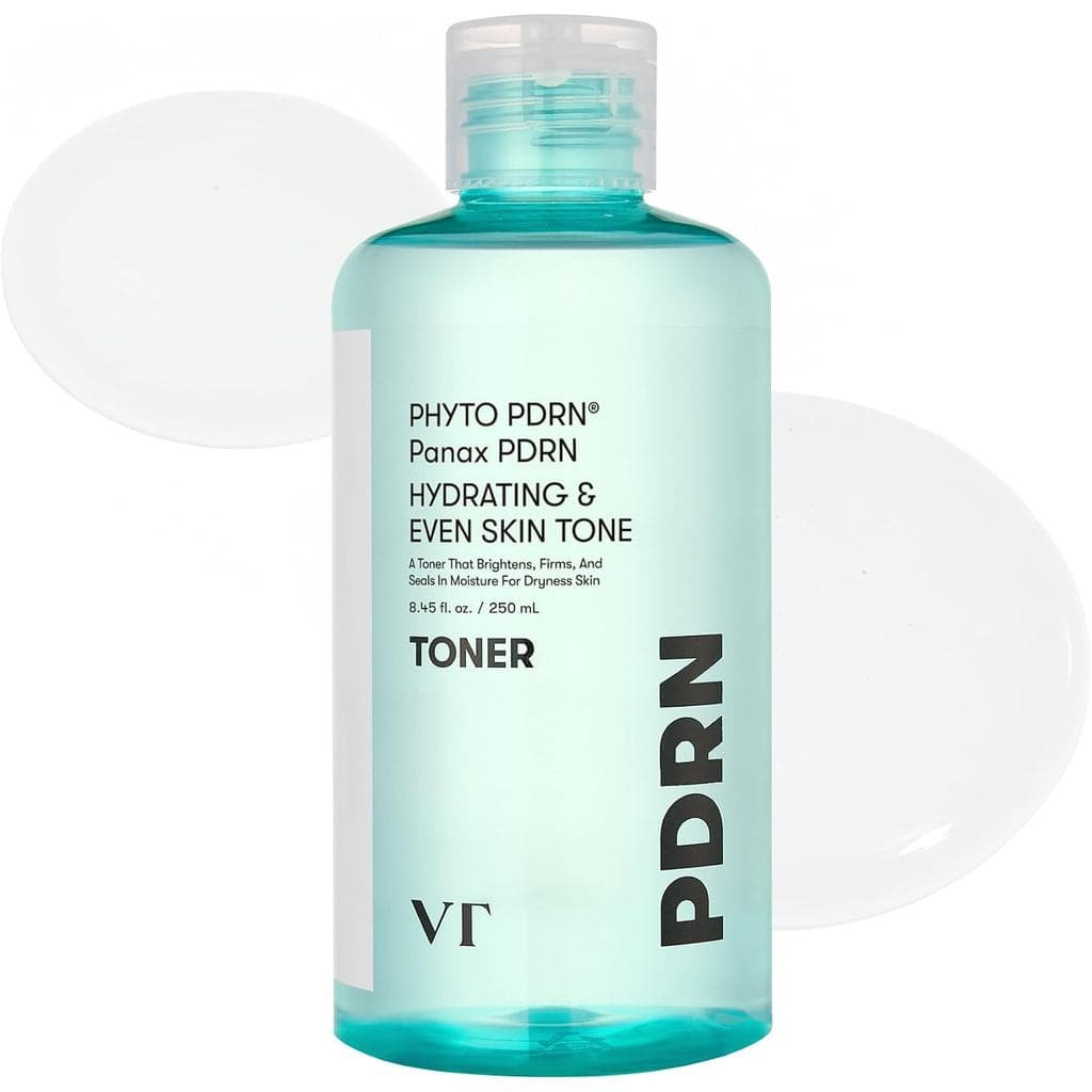 Tônico PDRN da VT COSMETICS, Tônico Facial Hidratante com 50.000 ppm de PDRN Vegano, Ginseng Selvagem Coreano, Niacinami