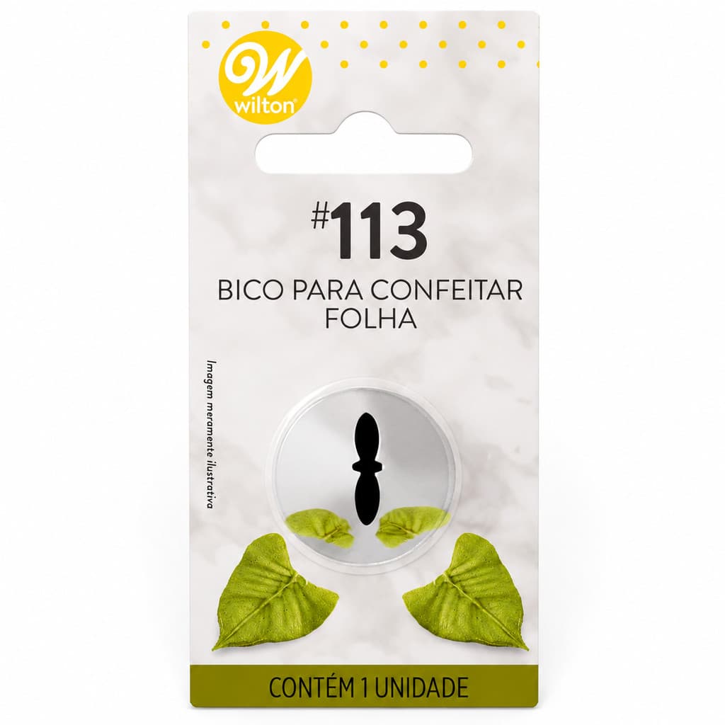 Bico para Confeitar - Tamanho G - Folha 113 - Wilton