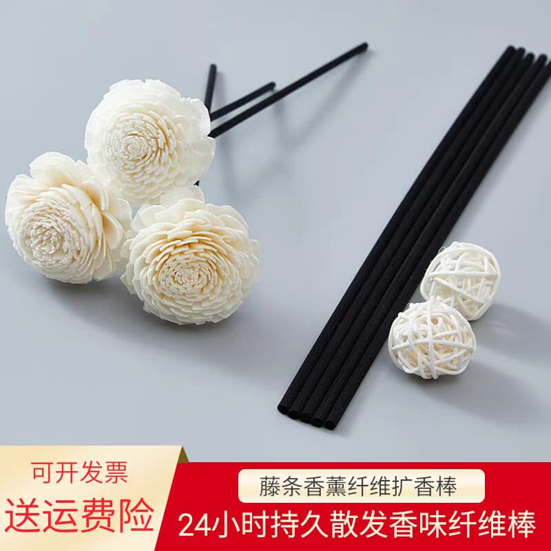 Bastão difusor de aroma, bastão de fibra caseira, difusor de aroma, acessórios líquidos, flor seca, Rattan, difusor de a