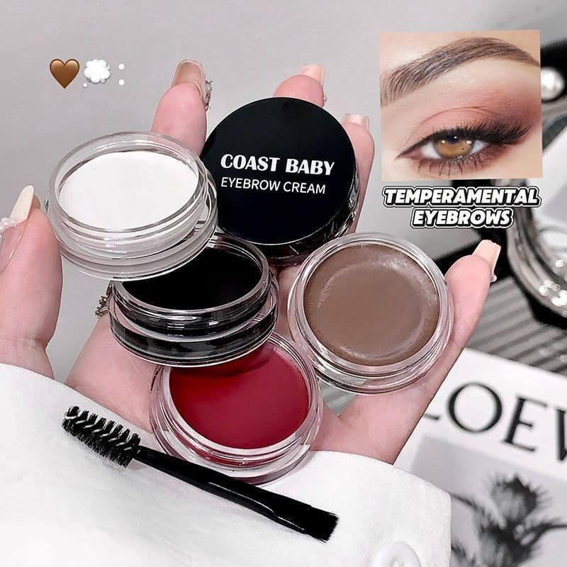 Cos cor delineador sobrancelha lápis tintura creme de sobrancelha branco puro grande vermelho verde azul roxo Chocolate