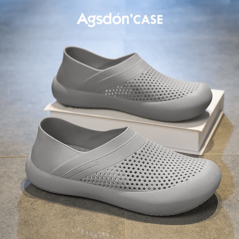 Aogushi Dengdong Sapatos Masculinos 2026 Novo Estilo Dupla Utilização Sandálias Masculinas De Sola Macia Desgaste Exteri