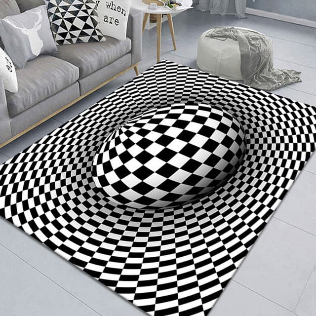 [Novo produto] Tapete Visual 3D Vortex Glare Tapete Sala de estar Mesa de centro Tapete criativo para quarto