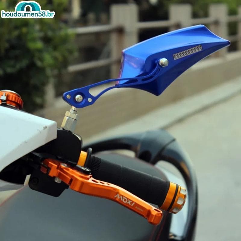 HOUDO Universal Motocicleta Moto Bicicleta Retrovisor Lateral Scooter ATV Espelhos Retrovisores Retrofit Decorações