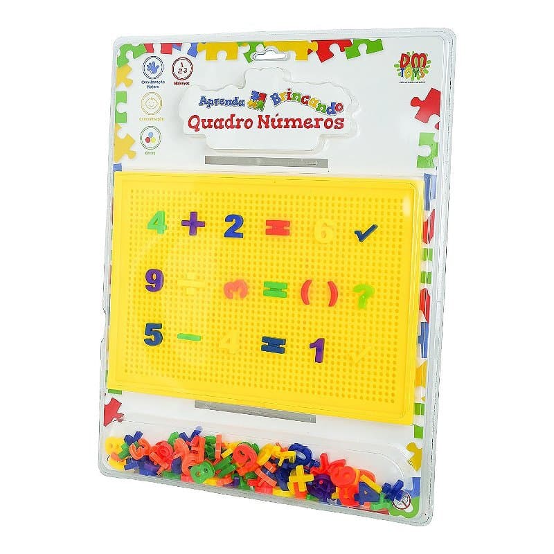 Aprenda Brincando Quadro Números DMT0021 Dm Toys