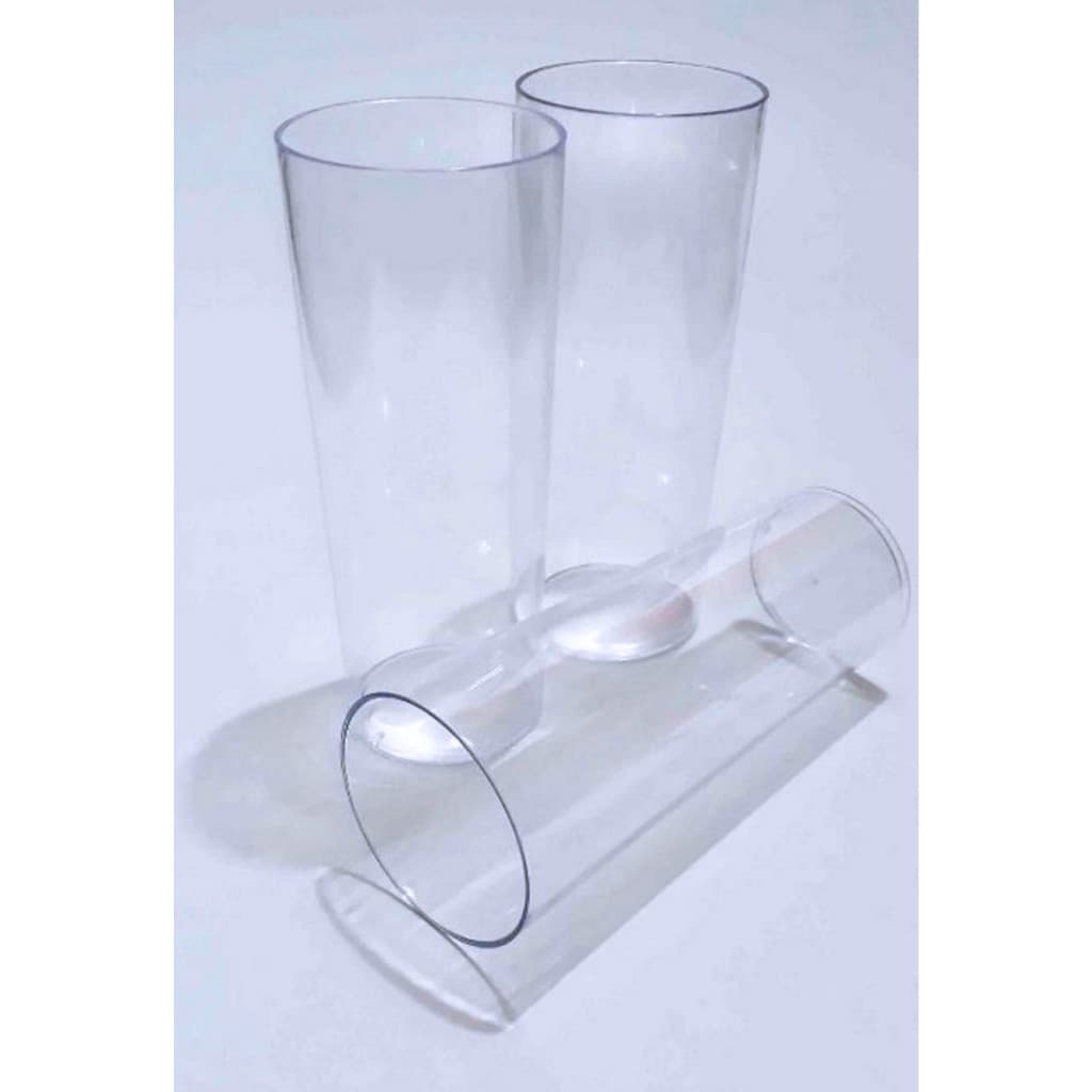 20 Copo Long Drink Acrílico Cristal 330ml – Festa, Lembrancinha, Personalizável