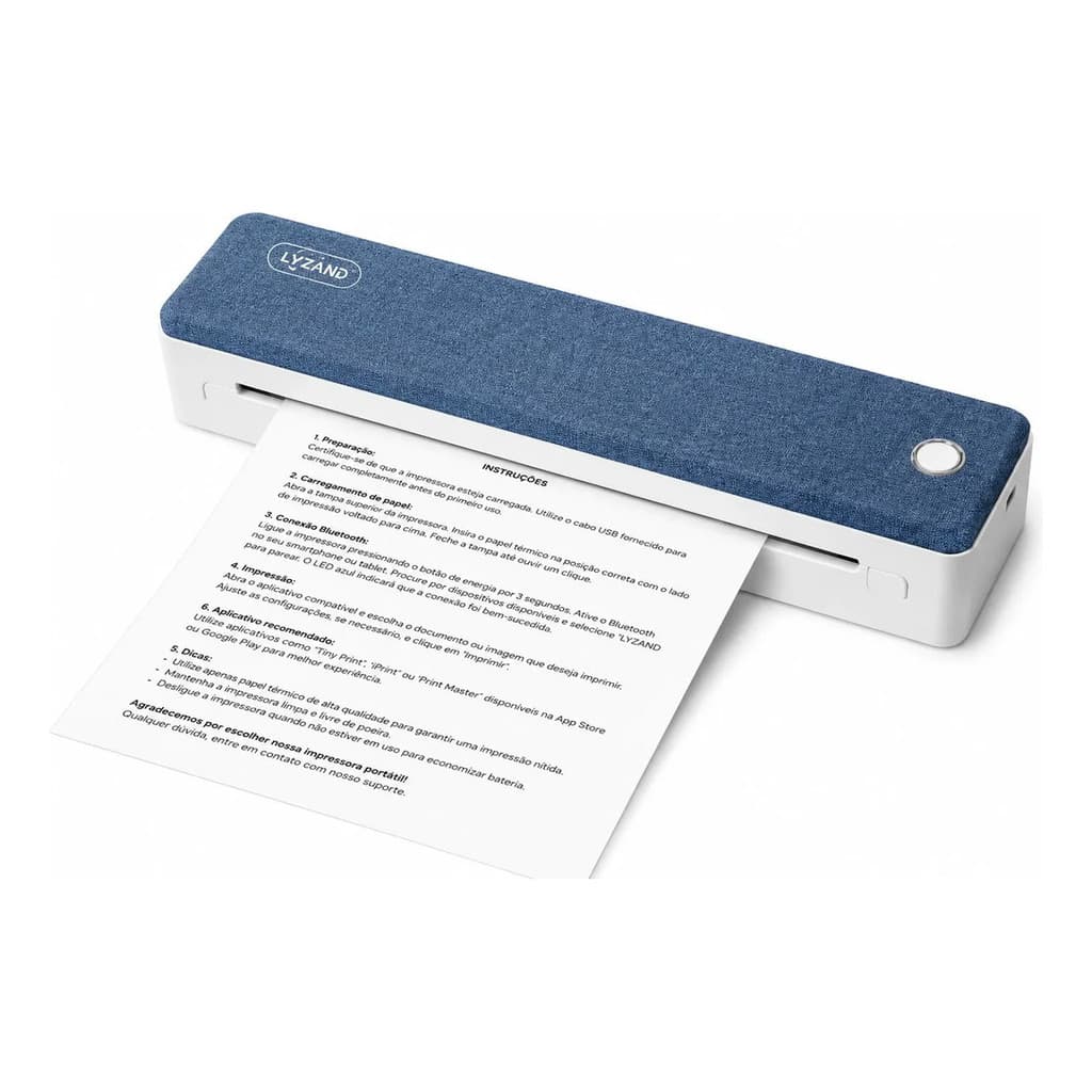 Impressora Térmica A4 Bluetooth Portátil Printer Tt225