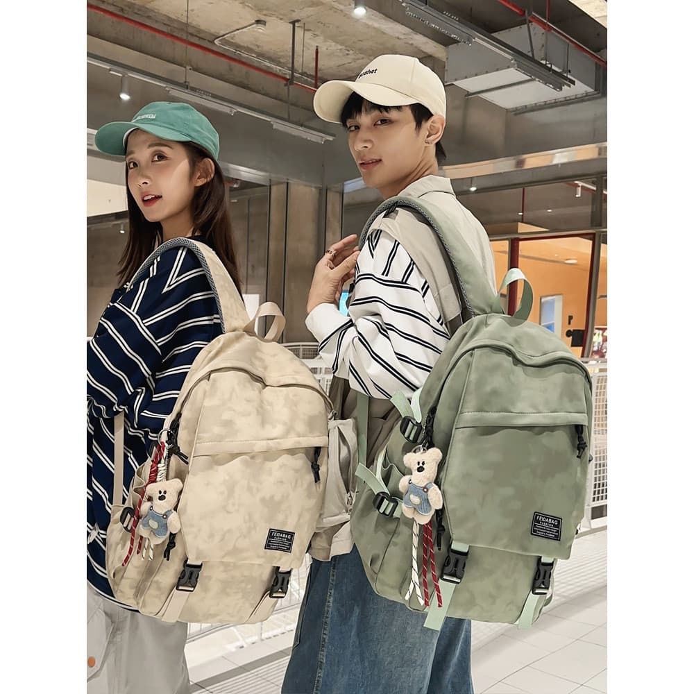 Grande capacidade padrão escuro mochila na moda masculino novo estilo feminino estudante universitário 53cm computador m
