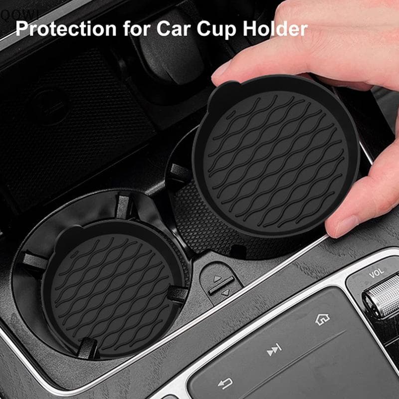 qo Porta-Copos De Carro Antiderrapante Tapete De Silicone Para Copo De Água Do Interior Automóvel Almofada De Suporte De