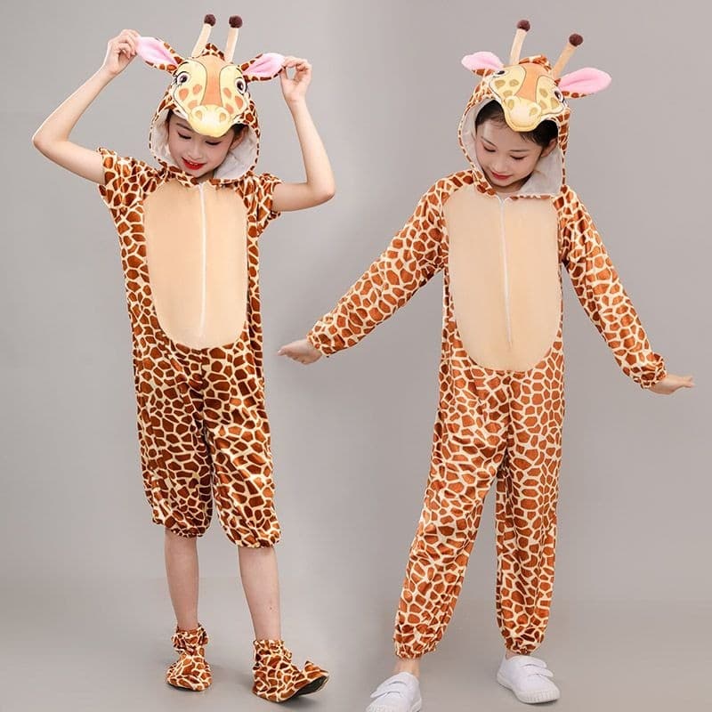 Fantasia de Animal pequeno fantasia infantil tigre leão elefante girafa canguru urso marrom fantasia de raposa