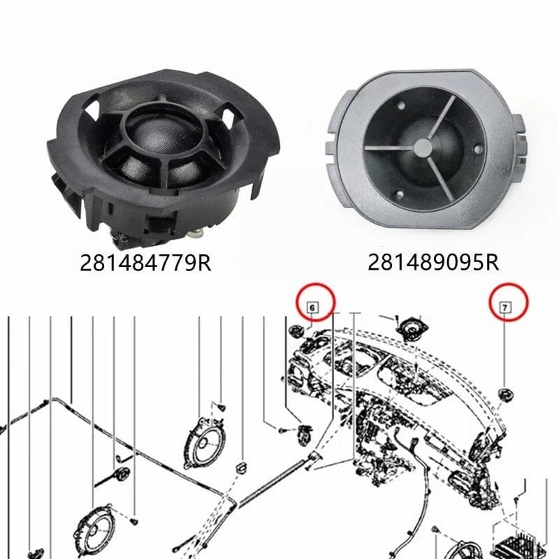 Interior Do Carro Alto-Falante Tweeter Cabeça Instrumento Chifre Para Renault Koleos II Latitude Megane Fluence Cênica T