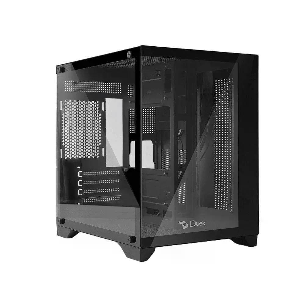 Gabinete Duex DXSS05B, Mid Tower, Preto, Sem Fonte, Sem Fans, DXSS05B