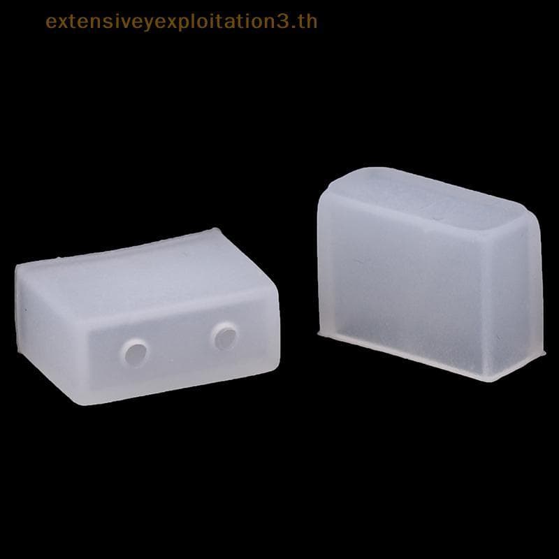 Home EE 50 Pcs Tira Neon 6x12MM Tampa Final LED Conector De Silicone À Prova D'água Luz