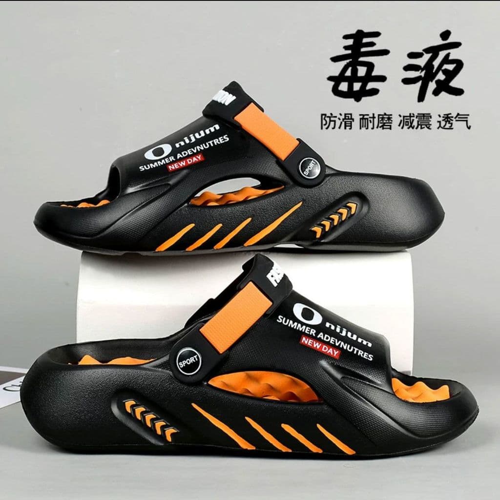 [Loja venda quente] buraco sapatos masculinos verão exterior Wear Anti-deslizamento desodorante praia influenciador Baot