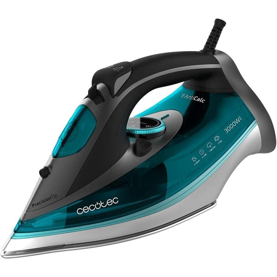 Cecotec Ferro a Vapor para Roupas Fast&Furious 5040 Absolute. 3000 W, Vapor 65 g/min, Jato de vapor 230 g/min, Base Turb