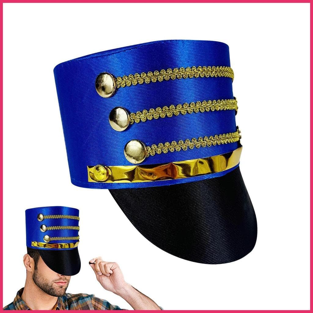 Chapéu De Banda De Marcha Quebra-Nozes Cosplay Cartola Árvore De Natal Topper Acessórios Para Desempenho De Palco xurit1