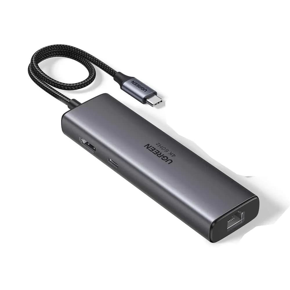 Hub USB Ugreen CM512 USB-C HDMI RJ45 Gigabit USB-A USB-C 100W