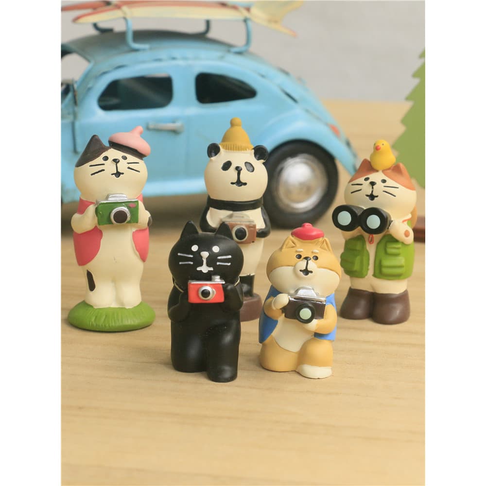 Gato departamento revista fotógrafo competição gato bonito Shiba Inu pequeno Animal decoração boneca carro decoração pre
