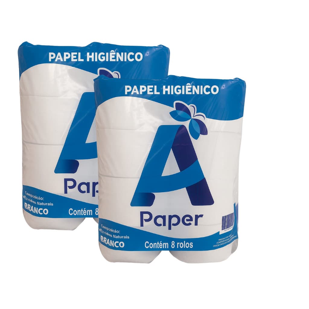 Papel Higiênico Grande Rolão Institucional 8 Rolos Barato