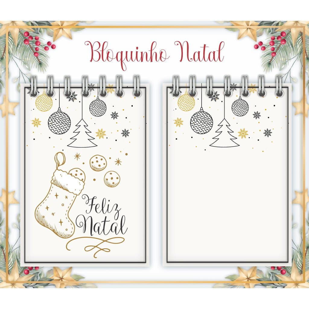 Bloquinho de Anotações Natal - Personalizado