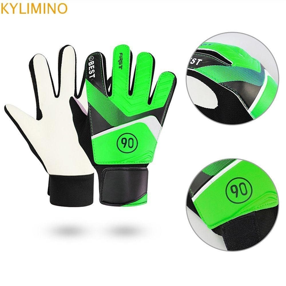 Luvas de Goleiro Ginno Unissex 1 Par Proteção Completa para Dedos Luvas de Futebol Infantis Espessadas 1OEM