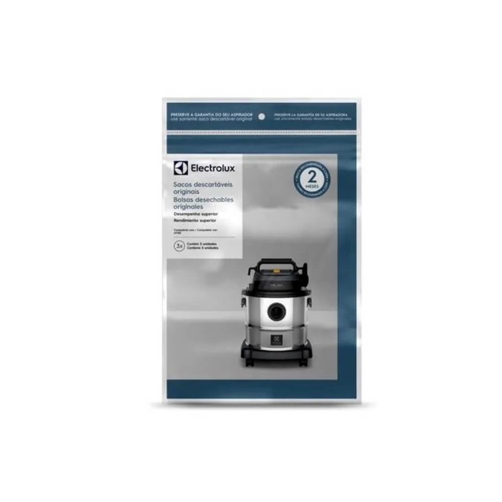 Saco para Aspirador de Pó Electrolux Kit com 3 Unidades GT20I CSEBI