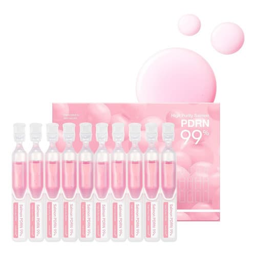 K-Beauty Medicube Salmon PDRN 99% – Booster Hidratação - kit 10 ampolas faciais