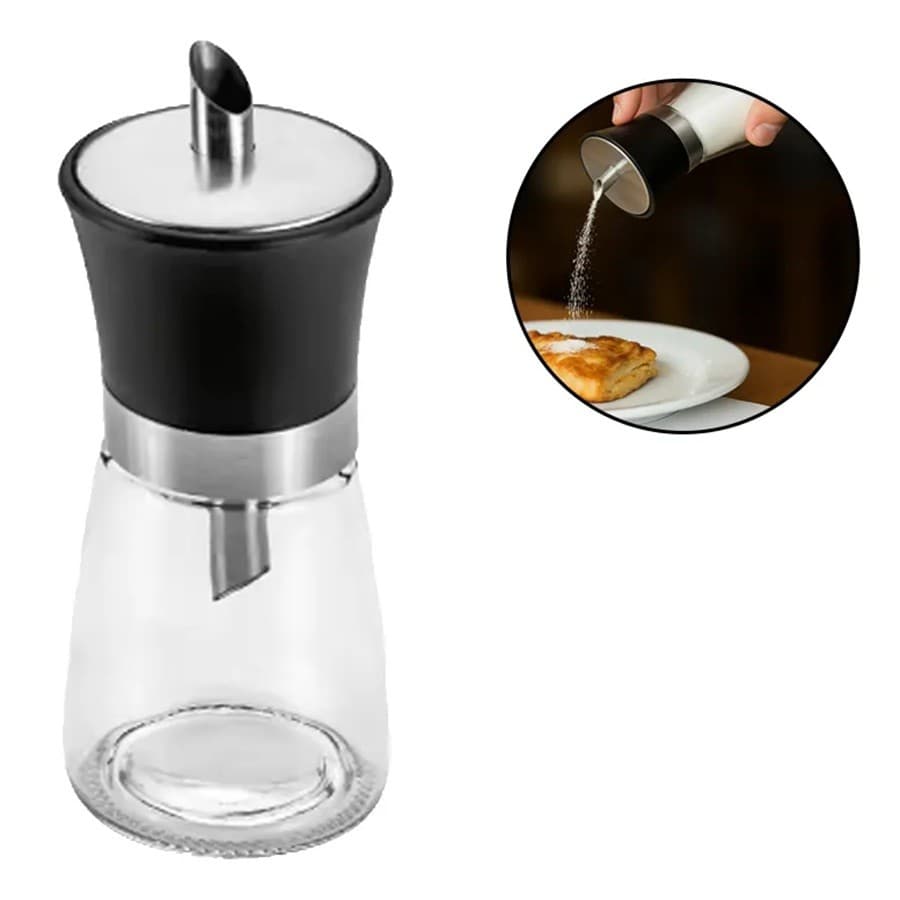 Porta Condimentos Sal Grosso Açucareiro 200ml Bico Largo