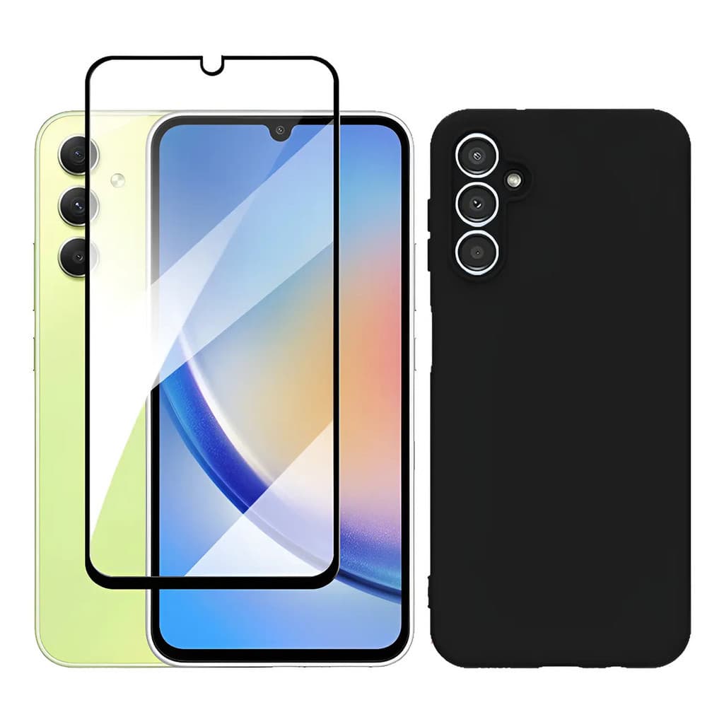 Capa Capinha Case Aveludada + Película 3d Para Galaxy A34 5g