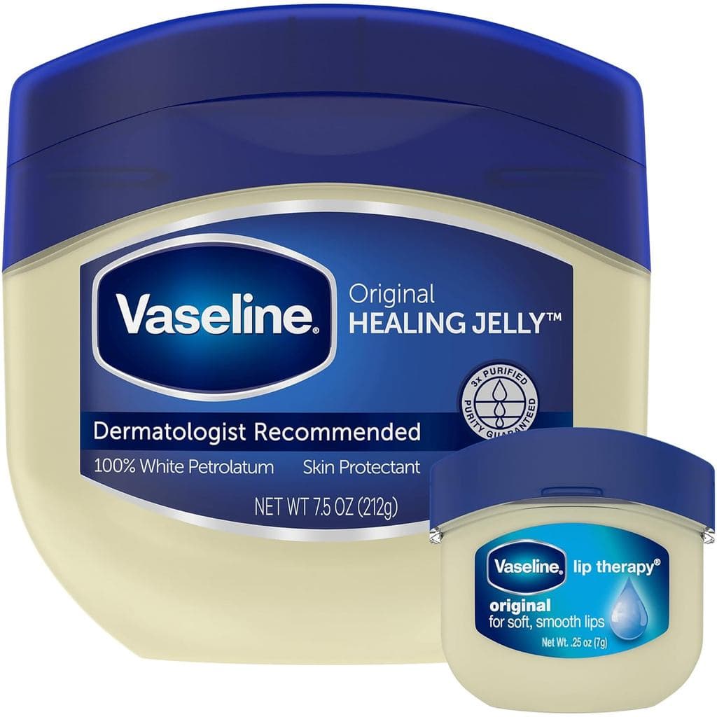 Vaselina Original Healing Jelly, Protetor com 100% de rolatum + Terapia Labial para Lábios Macios e Suaves ZKPE