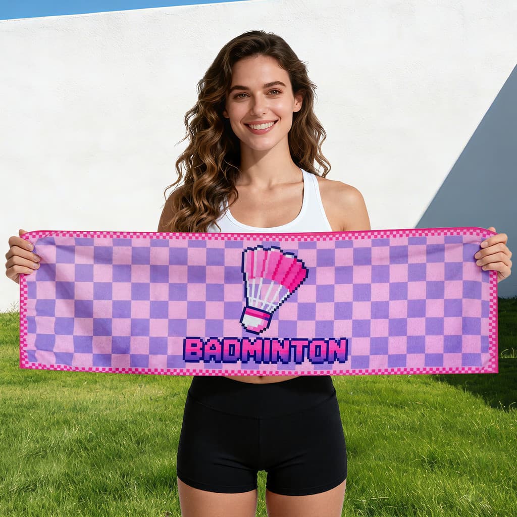 Toalha esportiva de algodão de poliéster, toalha especial para jogos de fãs, toalha esportiva absorvente de suor, toalha