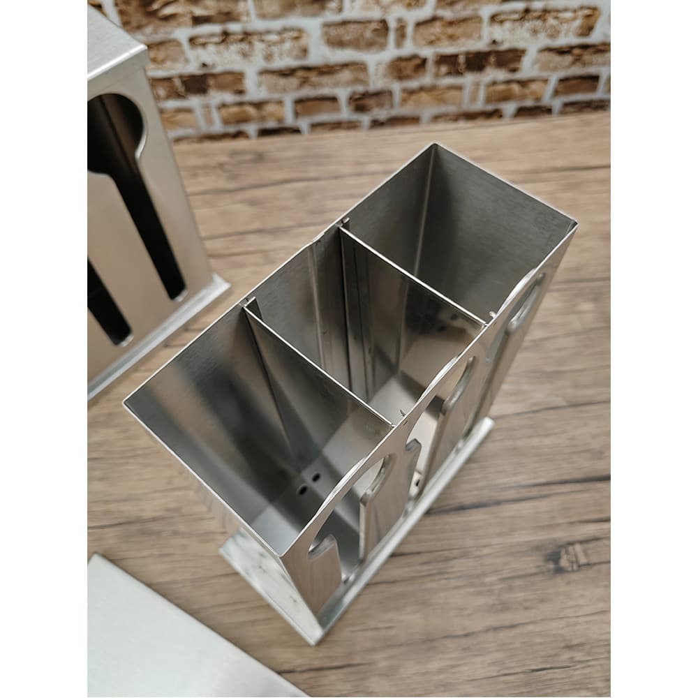 Suporte de pauzinho de aço inoxidável, pauzinhos, colher, caixa de armazenamento, rack, restaurante, colher, rack, tubo