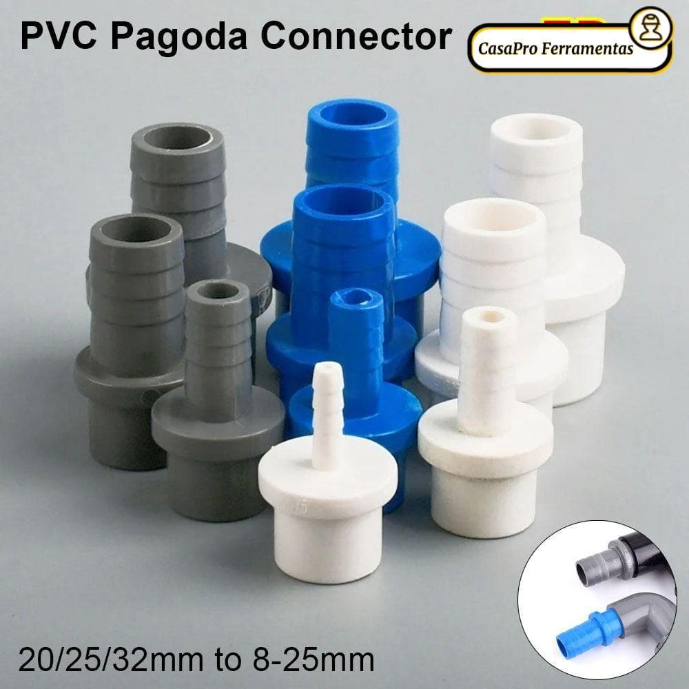 SUNSHINY 5 Peças Adaptador De Junta De Mangueira , Conector De Pagode De PVC Macio De Plástico , Acessórios Tubo De 20/2