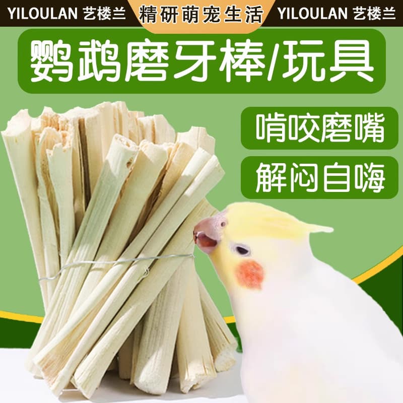 Papagaio Molar vara brinquedo aliviar o tédio auto-feliz especial boca moedor doce ramo de bambu maçã madeira Xuanfeng t