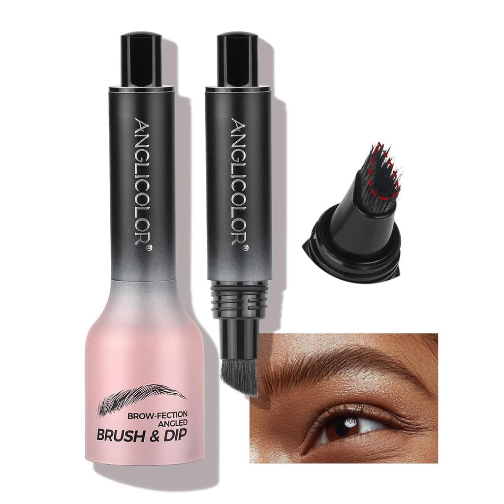 Caneta de Sobrancelha Líquida para Microblading Anglicolor Aprimorada, Pincel de Sobrancelha Micro Angulado em Forma de