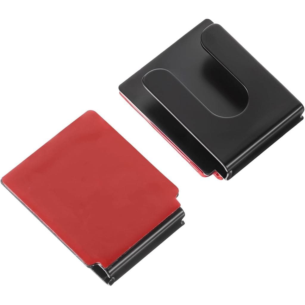 2 Suportes para Microfone de Rádio com Adesivo, Suporte para Microfone CB, Suporte de Metal Preto para Microfone de Carr